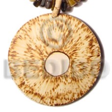 50mm round coconut pendant