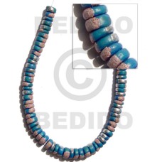 7-8mm coconut pokalet. blue