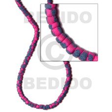 4-5mm coconut pokalet. bright pink