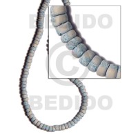 4-5mm coconut pokalet. blue gray