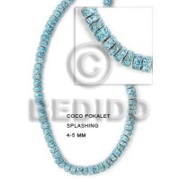 4-5 coconut pokalet. marblized aqua