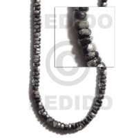 4-5mm coconut pokalet. black