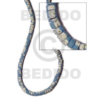 4-5mm coconut heishi light blue