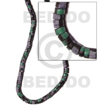 7-8mm coconut heishi black