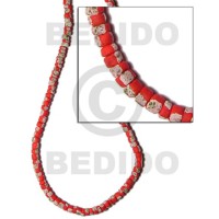 4-5mm coconut pokalet. rich red