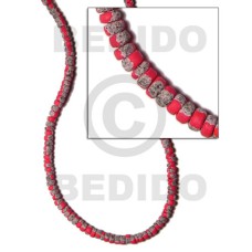 4-5mm coconut pokalet. pink orange