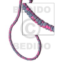 4-5mm coconut pokalet. bright pink