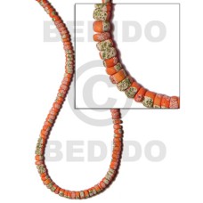 4-5mm coconut pokalet. orange