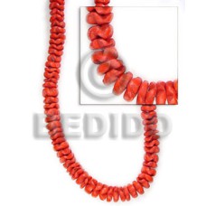 10mm coconut flower beads red