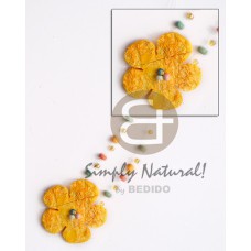 Floating yellow coconut flower 40mm
