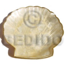 Capiz clam shaped plate 8x8