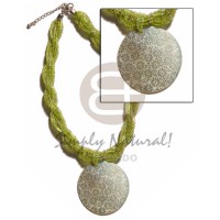 12 rows lime green twisted