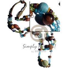 2 layers chained cut glass