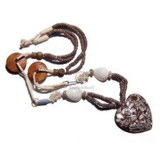 Amber brown glass beads