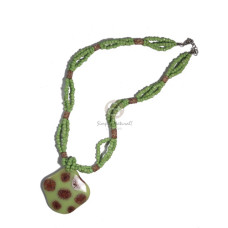 3 layers intertwined lime green