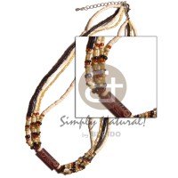 4 rows 2-3mm coconut heishe