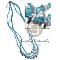 3 layers aqua blue glass