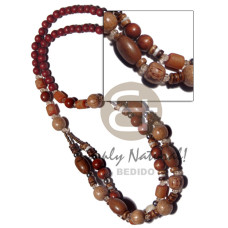 6mm maroon natural wood beads