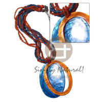 5 rows 2-3mm coconut heishi glass