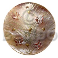 Round 40mm hammershell handpainted