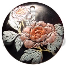 Round 40mm black tab