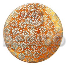 Round 40mm orange hammershell