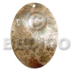 Oval 50mm kabibe shell