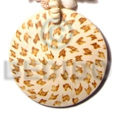 50mm round coconut pendant