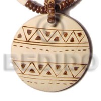 50mm round coconut pendant