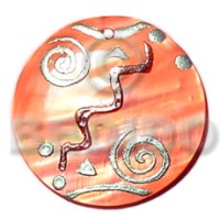 55mm handppainted embossed