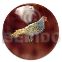 Round 40mm blacktab handpainted