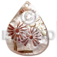 Teardrop 45mm hammershell handpainted