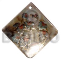 Teardrop 45mm diamond blacklip