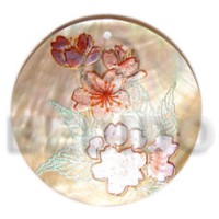 Round 40mm mop handpainted