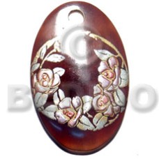 Oval 50mmx40mm blacktab shell