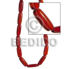 Elongated tube red horn 26mmx7mm
