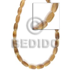 Oblong natural horn-whitish 5x15mm