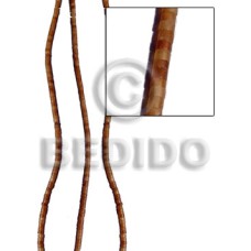 Golden amber horn heishi 3mmx4mm