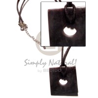 Black wax cord square