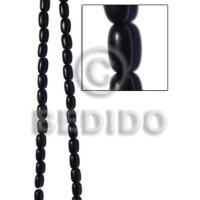 Oval black horn 11mmx6mm