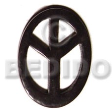 Horn peace sign 45mm