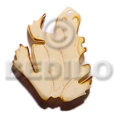 40mm frog natural white bone