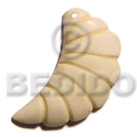 35mm natural white bone