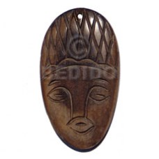 50mmx28mm burn bone aztec god