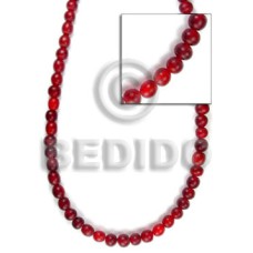 Red horn beads 4-5mm