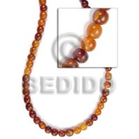 Golden horn beads 8mm