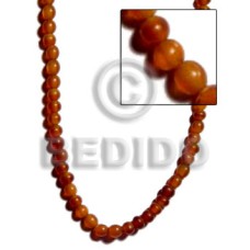 Golden horn round beads
