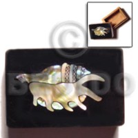 Wooden jewelry box blue