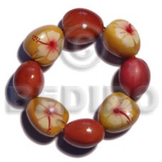 Elastic 8 pcs. kukui nuts