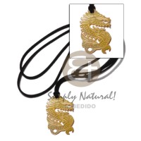 Mop dragon leather thong 41x25mm